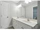 Bathroom featuring a double vanity with a large mirror at 104 Fairwind Ct, Fort Mill, SC 29708