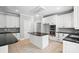 Spacious kitchen with white cabinets, a center island, and modern appliances, designed for functionality and style at 104 Fairwind Ct, Fort Mill, SC 29708
