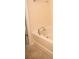 Corner bathtub with a chrome faucet and tile flooring at 10433 Blairbeth St, Charlotte, NC 28277