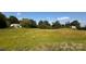 Picturesque view of a grassy field with trees and houses in the background at 1243 Cox Mill Rd, Concord, NC 28027