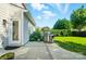 This backyard features a grilling area, concrete path, and easy access from the house at 2246 Bluebell Way, Fort Mill, SC 29708