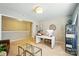 Home office space with modern desk, glass tables, carpeted floor and light walls at 2246 Bluebell Way, Fort Mill, SC 29708