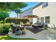 A spacious patio with a cozy seating area, ideal for outdoor relaxation and entertaining at 2246 Bluebell Way, Fort Mill, SC 29708