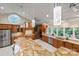 Spacious kitchen with granite countertops, stainless steel appliances, and custom cabinetry at 22501 John Gamble Rd, Cornelius, NC 28031