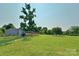 Large, well-kept backyard with a shed and ample green space at 2449 Leonhardt Rd, Cherryville, NC 28021