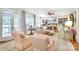 Cozy living room featuring stylish seating, fireplace, built-in shelves, and ample natural light at 3237 Sunset Dr, Charlotte, NC 28209