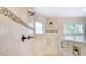 Modern tiled shower with dual shower heads, providing a spa-like experience at 3237 Sunset Dr, Charlotte, NC 28209