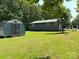 Backyard view of single-Gathering home with storage shed on spacious lot at 3810 Biggers Rd, York, SC 29745