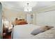 Comfortable bedroom with a white textured bedspread and light fixture at 3810 Biggers Rd, York, SC 29745