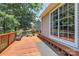 Spacious wooden back deck, perfect for outdoor entertaining at 4104 Pebblebrook Sw Cir, Concord, NC 28027
