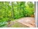 Backyard showing a brick patio and view of the trees at 672 Carybrook Ct, York, SC 29745
