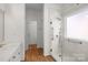 Modern bathroom with tiled shower and updated fixtures at 765 Portpatrick Pl, Fort Mill, SC 29708