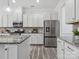 Modern kitchen with stainless steel appliances, light cabinetry, and granite countertops at 1001 Hampton Grove Rd, Waxhaw, NC 28173