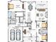 Detailed floor plan showcasing the layout of a home with a large kitchen and Gathering room at 1059 Sage Pine Cir, Clover, SC 29710