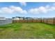 Large, green backyard with a tall wooden fence, ideal for pets and outdoor activities at 133 Aspire Cir, Wingate, NC 28174