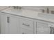 This bathroom features double sinks, modern lighting, and hardware at 136 Digh Cir # 4, Mooresville, NC 28117