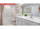 Clean bathroom featuring double vanity, bathtub, and modern fixtures at 1373 Zermatt Ct, Monroe, NC 28112