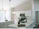 Bright kitchen featuring white cabinetry, marble countertops, stainless steel appliances, and a central island at 1802 Cooper Ave, Kannapolis, NC 28081