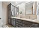 Elegant bathroom with a double vanity, designer mirrors, and modern fixtures at 2004 Marquesas Ave, Tega Cay, SC 29708