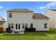 Inviting backyard with manicured lawn and a patio, perfect for outdoor entertaining and relaxing at 204 Fesperman Cir, Troutman, NC 28166