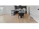 Modern kitchen with dark cabinets, granite countertops and stainless steel appliances at 207 Welcombe St, Mooresville, NC 28115