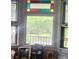 Window with colored glass panels above the main window at 425 W Horah St, Salisbury, NC 28144