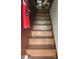 Wood staircase leading to upper level of home at 425 W Horah St, Salisbury, NC 28144