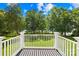 Scenic backyard view from the deck, showcasing lush green trees and a peaceful lake at 49009 Dockside Ln # D, Albemarle, NC 28001