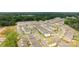 Expansive aerial view of a well-planned community with lush greenery and diverse home styles, perfect for modern living at 5440 Kinsbridge Dr, Charlotte, NC 28227