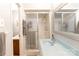 Full bathroom featuring a vanity, toilet, and shower with sliding glass doors at 6128 Coatbridge Ln, Charlotte, NC 28212