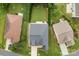 A bird's eye view highlights the meticulous lawn and landscaping surrounding this lovely residence at 708 Ardent Trl, Belmont, NC 28012