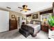 Comfortable bedroom showcasing a bed with decorative pillows and an en suite bathroom at 708 Ardent Trl, Belmont, NC 28012
