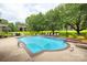 Relaxing community pool area with clear blue water and surrounding greenery at 712 Mallard Head Ln, Mooresville, NC 28117