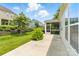 A well-maintained patio with a view of the yard at 867 Pecan Tree Ln, Fort Mill, SC 29715