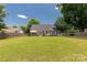 This large backyard is surrounded by a wood fence for added privacy at 1530 Danlee Dr, Lancaster, SC 29720