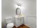 This bathroom features a streamlined vanity and a modern mirror at 1530 Danlee Dr, Lancaster, SC 29720