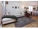 Inviting living area with a spacious white sofa, hardwood floors, and tasteful decor, ideal for relaxation and entertainment at 15907 Rose Glenn Ln, Davidson, NC 28036