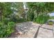 Long driveway framed by lush landscaping and mature trees at 1701 Truman Rd, Charlotte, NC 28205