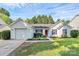 Charming home with a well-maintained front yard, lush green grass, and a welcoming red door at 1922 Decatur Ct, Charlotte, NC 28213