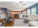 Open-concept living area with a seamless flow to the kitchen, featuring stylish furniture at 261 Catoctin Rd, Rock Hill, SC 29732