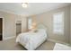 Bedroom features neutral decor, carpet, with access to a walk-in closet at 300 Wheatberry Hill Dr, Weddington, NC 28104