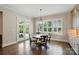 Eat-in kitchen nook with natural light and outdoor access at 300 Wheatberry Hill Dr, Weddington, NC 28104