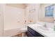 Bathroom including a tub/shower, toilet, and a vanity at 3043 Charles Rd, Shelby, NC 28152