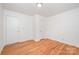 Spacious bedroom features hardwood floors and two closets, providing ample storage space at 3595 Mt Holly Rd, Edgemoor, SC 29712