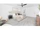 Lovely main bedroom with neutral color palette, ceiling fan, soft carpet, and natural lighting at 428 Clay St, Mooresville, NC 28115