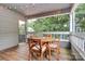 Charming back deck with stylish furniture and string lights, perfect for relaxing and enjoying the outdoors at 433 W 8Th Street St, Charlotte, NC 28202