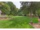 A lush green backyard at 7213 Lancer Dr, Charlotte, NC 28226