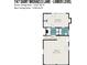A basement floorplan that includes a garage, bedroom, bathroom, laundry room, and hall at 747 Saint Michaels Ln # 7, Gastonia, NC 28052