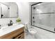 Bathroom featuring tile floors and a glass shower at 9513 Saddle Run Trl, Charlotte, NC 28269