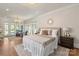Spacious bedroom with large windows and hardwood floors. Lots of natural light and stylish decor at 11723 Oakland Hills Pl, Charlotte, NC 28277